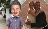 Victoria Beckham đăng ảnh hài hước con gái Harper đeo mặt nạ bố David