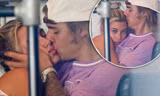 Justin Bieber âu yếm hôn thê Hailey Baldwin trong quán cafe