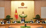 Thủ tướng Nguyễn Xuân Phúc phát biểu tại phiên họp Chính phủ thường kỳ (ảnh N.H)