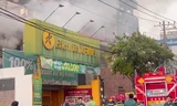 Cháy cửa hàng Bách Hóa Xanh ở TPHCM 