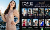 Á hậu Phương Nga lọt top 10 Miss Popular Vote 