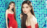 Ngọc Trinh lại 'thiêu đốt' ánh nhìn với váy bó sát trễ ngực