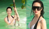Hoa hậu đền Hùng Giáng My lại gây 'bão' vì ảnh bikini nóng bỏng ở tuổi 48