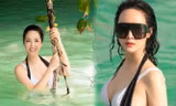 Hoa hậu đền Hùng Giáng My lại gây 'bão' vì ảnh bikini nóng bỏng ở tuổi 48
