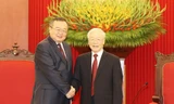 Tổng Bí thư Nguyễn Phú Trọng tiếp Trưởng ban Liên lạc Đối ngoại T.Ư Đảng Cộng sản Trung Quốc