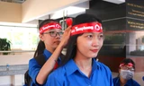 Hàng trăm sinh viên Vĩnh Long hiến máu trước giờ Đại hội Đoàn 