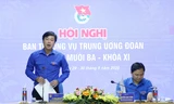 Anh Lê Quốc Phong, Ủy viên dự khuyết BCH T.Ư Đảng, Bí thư thứ nhất T.Ư Đoàn phát biểu khai mạc Hội nghị.