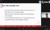 Sinh viên trình bày đề tài tại Hội thi Olympic kinh tế lượng và ứng dụng lần thứ 6, năm 2021.