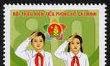 Mẫu tem kỷ niệm 80 năm ngày thành lập Đội TNTP Hồ Chí Minh
