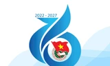 Biểu trưng Đại hội Đoàn TP. Hà Nội lần thứ XVI, nhiệm kỳ 2022 - 2027 được thiết kế hình số 16 cách điệu