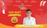 Thí sinh Nguyễn Duy Khanh, khoa Hóa học (ĐH Khoa học Tự nhiên - ĐHQG TPHCM) đoạt giải Nhất Vòng chung kết bảng cá nhân Hội thi Olympic toàn quốc các môn khoa học Mác - Lênin và tư tưởng Hồ Chí Minh “Ánh sáng soi đường” lần thứ 4, năm 2021. Ảnh: Bảo Anh