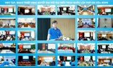 Hội nghị diễn ra dưới hình thức trực tuyến, với 65 điểm cầu tại các tỉnh, thành đoàn, đoàn trực thuộc và hơn 3.600 điểm cầu cấp huyện, cơ sở. Ảnh: Lâm Đăng Hải