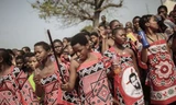 Những thiếu nữ Swaziland trong sự kiện tuyển vợ của nhà vua. Ảnh: AFP