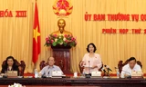 Phiên họp thứ 29 của Ủy ban Thường vụ Quốc hội. Ảnh: Lâm Khánh 