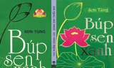 Bìa sách thật “Búp sen xanh” do NXB Kim Đồng phát hành (trái) và bìa sách in lậu 