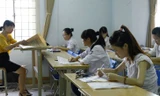 Thí sinh dự thi tại trường Đại học Hà Nội năm 2013. ảnh: như ý