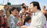 Chủ tịch nước gặp gỡ người dân xã Thổ Châu (Phú Quốc)
