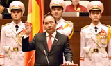 Thủ tướng Chính phủ Nguyễn Xuân Phúc tuyên thệ trước Quốc hội tháng 4/2016. 