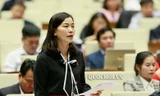 Thiếu tướng Nguyễn Thị Xuân biệt phái về Quốc hội làm Uỷ viên Thường trực Uỷ ban Quốc phòng và An ninh. Ảnh QH