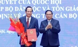 Công bố nghị quyết thành lập, quyết định bổ nhiệm lãnh đạo Bộ Dân tộc và Tôn giáo