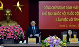 Chủ tịch Quốc hội Vương Đình Huệ thăm, làm việc tại tỉnh Vĩnh Phúc
