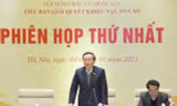 Tiểu ban Giải quyết khiếu nại, tố cáo của Hội đồng Bầu cử Quốc gia họp phiên thứ Nhất. Ảnh QH