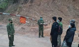 Chốt kiểm soát phòng, chống dịch COVID-19 của Bộ đội Biên phòng tỉnh Lạng Sơn kiểm tra người xuất, nhập cảnh qua biên giới. Ảnh Báo BĐBP