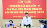 Đoàn kiểm tra của Bộ Chính trị thông báo kết quả kiểm tra công tác cán bộ tại Bộ Nội vụ