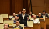 Phó Thủ tướng Vũ Đức Đam phát biểu tại phiên thảo luận sáng 4/11. Ảnh Như Ý