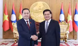 Chủ tịch Quốc hội Trần Thanh Mẫn hội kiến Tổng Bí thư, Chủ tịch nước Lào