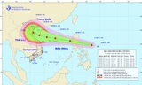 Dự báo đường đi của bão Podul