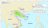 Vị trí và dự báo đường đi của cơn bão số 2