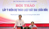  Bộ trưởng Bộ Tài nguyên và Môi trường Trần Hồng Hà trao đổi với đại diện các địa phương phía Bắc về dự thảo Luật Đất đai sửa đổi