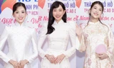 Dàn Hoa hậu Thuỳ Tiên, Trần Tiểu Vy, Đoàn Thiên Ân khoe nhan sắc 'đỉnh chóp' trong tà áo dài giản đơn