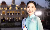 Hoa hậu Nguyễn Thanh Hà khoe sắc ngày 8/3, chia sẻ cảm xúc đặc biệt về tà áo dài Việt