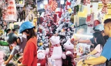 Phố bán đồ trang trí Giáng sinh nổi tiếng ở TP. HCM sáng đèn rực rỡ thu hút giới trẻ
