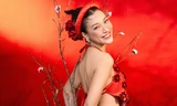 Á hậu Hoàng Oanh khoe lưng trần quyến rũ, nhan sắc đậm nét Á Đông trong bộ ảnh Tết Giáp Thìn