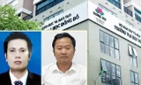Bị can Trần Khắc Hùng (bên trái) hiện đang bỏ trốn và Dương Văn Hòa, cựu Hiệu trưởng Đại học Đông Đô 