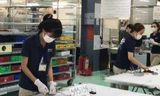 Công nhân tại Cty Dakan (KCN Amata) sản xuất trong điều kiện thực hiện “3 tại chỗ” 