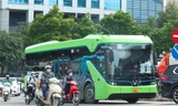 Xe buýt điện hoạt động ở Hà Nội