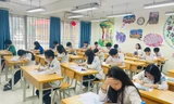 Học sinh lớp 9 tại quận Ba Đình (Hà Nội) trong đợt thi thử vào lớp 10 