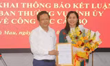 Triển khai kết luận của Ban Thường vụ Tỉnh ủy Cà Mau về công tác cán bộ