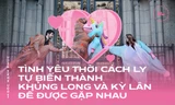 Cặp đôi biến thành khủng long và kỳ lân để gặp nhau