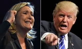 Bà Marine Le Pen được cho là có phong cách giống ông Donald Trump. (Nguồn: BBC)