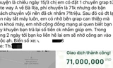 Vụ chuyển nhầm cho tài xế 71 triệu đồng: Có thể khởi kiện nữ hành khách?