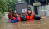 Quảng Trị: Bão số 1 gây ngập lụt, hàng ngàn người đi sơ tán
