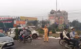 Hiện trường vụ tai nạn.