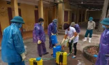 Phun khử khuẩn phòng chống dịch bệnh ở huyện Hiệp Hòa, Bắc Giang
