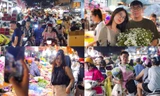 Nhộn nhịp chợ hoa đêm lớn nhất Thủ đô trước ngày 20/10