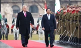 Trang trọng lễ đón Thủ tướng Phạm Minh Chính thăm chính thức Hungary